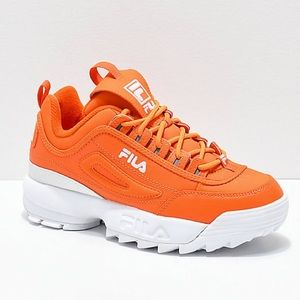Fila Orange Disruptor II Platform Sneakers